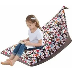 Le Children's Plush Bean Bag Animal Shaped Beanbag For Kids. Teens And Adults Extra Large Super Soft Velvet Cushion Cover