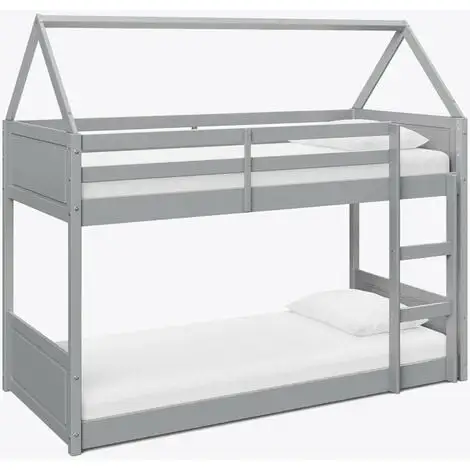 HOME DETAIL Miller Grey Wooden House Bunk Bed 3 HOME DETAIL Miller Grey Wooden House Bunk Bed