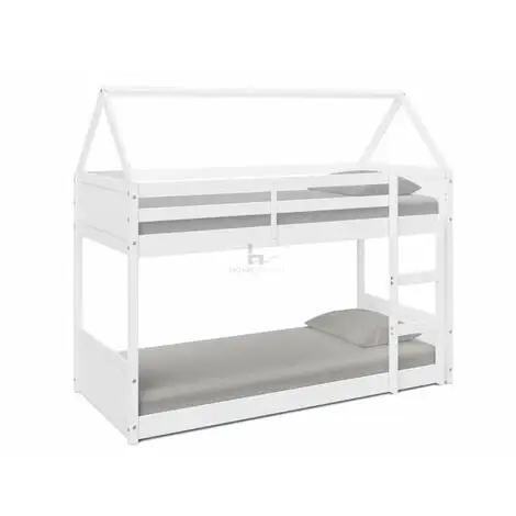 HOME DETAIL Miller White Wooden House Bunk Bed 5 HOME DETAIL Miller White Wooden House Bunk Bed - Image 3