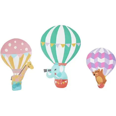Fantasy Fields Toy Furniture Hot Air Balloons Set Of 3 Peg Hooks - L64 X W17 X H6 Cm - Blue/ Multi Color 3 Fantasy Fields Toy Furniture Hot Air Balloons Set Of 3 Peg Hooks - L64 X W17 X H6 Cm - Blue/ Multi Color