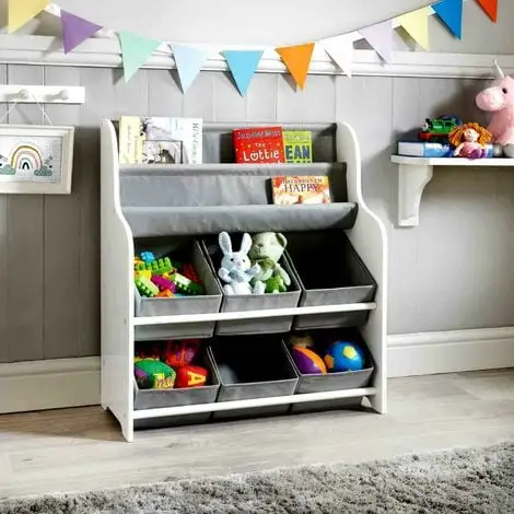 DYLEX Kids Storage Tub With Bookshelves Perfect Organiser Kid Clothes Books & Toys 3 DYLEX Kids Storage Tub With Bookshelves Perfect Organiser Kid Clothes Books & Toys