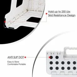 HEGUYEY Foldable Step Stool - 8.5 &39&39 Height For Children And Adults - Folding Stool For Kitchen, Garden, Bathroom -Children's chairs Sales Store 90372691 3