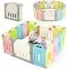 Casart 14 Panels Baby Safety Playpen Foldable Infant Toddler Play Fence Activity Center 1 Casart 14 Panels Baby Safety Playpen Foldable Infant Toddler Play Fence Activity Center -Children's chairs Sales Store 90781915 1