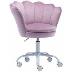 Children's chairs Sales Store 39 WAHSON OFFICE CHAIRS Velvet Kids Desk Chair Swivel Computer Chair For Children Girls Study Office, Height Adjustable, Purple