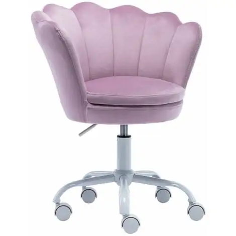 WAHSON OFFICE CHAIRS Velvet Kids Desk Chair Swivel Computer Chair For Children Girls Study Office, Height Adjustable, Purple 3 WAHSON OFFICE CHAIRS Velvet Kids Desk Chair Swivel Computer Chair For Children Girls Study Office, Height Adjustable, Purple
