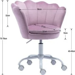 WAHSON OFFICE CHAIRS Velvet Kids Desk Chair Swivel Computer Chair For Children Girls Study Office, Height Adjustable, Purple 9 WAHSON OFFICE CHAIRS Velvet Kids Desk Chair Swivel Computer Chair For Children Girls Study Office, Height Adjustable, Purple -Children's chairs Sales Store 91014495 3