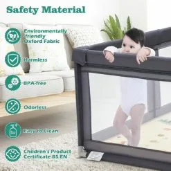 Casart Large Baby Playpen Kids Infant Safety Gate With Floor Mat 50 PCS Ocean Balls -Children's chairs Sales Store 91369293 4