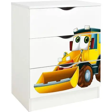 Leomark White Chest Of Drawers - ROMA – Mr Excavador 3 Leomark White Chest Of Drawers - ROMA – Mr Excavador