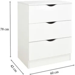Leomark White Chest Of Drawers - ROMA – Mr Excavador 9 Leomark White Chest Of Drawers - ROMA – Mr Excavador -Children's chairs Sales Store 91501970 4