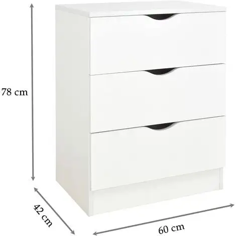 Leomark White Chest Of Drawers - ROMA – Mr Excavador 6 Leomark White Chest Of Drawers - ROMA – Mr Excavador - Image 4