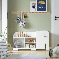 SoBuy Elephant Shape Toy Storage Display Shelf Rack,KMB62-W -Children's chairs Sales Store 92082860 4