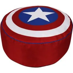 Disney Captain America Round Bean Bag For Kids, W60 X D60 X H30cm