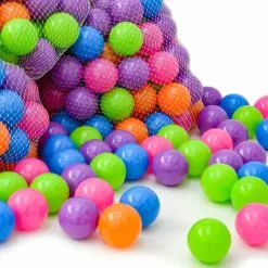 LittleTom 200 Colorful Hollow Plastic Balls Ø 6 Cm To Fill Ball Pits For Baby