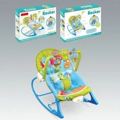 KEEPBUYING 2-in-1 Portable Baby Bouncer Rocker Swing Chair Soft Soothing Vibration Toys-Green 7 KEEPBUYING 2-in-1 Portable Baby Bouncer Rocker Swing Chair Soft Soothing Vibration Toys-Green -Children's chairs Sales Store 94659783 3