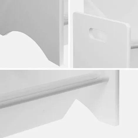 Alice's Garden Storage Combination With 6 Boxes For Kids Toy, 84x29.5x60cm - Tobias - White 7 Alice's Garden Storage Combination With 6 Boxes For Kids Toy, 84x29.5x60cm - Tobias - White - Image 5