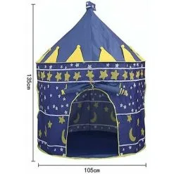TUMALAGIA Blue Kids Pop Up Tent Kids Castle Tent Portable Pop Up Play Tent With Carry Bag Girls Boys Indoor Outdoor -Children's chairs Sales Store 95305282 5