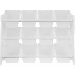 Alice's Garden Storage Combination With 12 Boxes For Kids Toy, 84x29.5x60cm - Tobias - White 10 Alice's Garden Storage Combination With 12 Boxes For Kids Toy, 84x29.5x60cm - Tobias - White -Children's chairs Sales Store 95446192 4