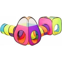 Children Play Tent With 250 Balls Multicolour 190x264x90 Cm VidaXL -Children's chairs Sales Store 95545281 5