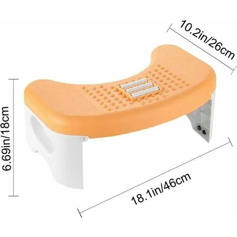 GTA Toilet Stool - Squatting Stool For Toilet Poop For Bathroom, 350 Lb Capacity, Kids, Adults, Elderly, Pregnant, Squatting Toilet Stools For Pooping, For Proper Posing 6 GTA Toilet Stool - Squatting Stool For Toilet Poop For Bathroom, 350 Lb Capacity, Kids, Adults, Elderly, Pregnant, Squatting Toilet Stools For Pooping, For Proper Posing - Image 4