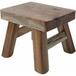GTA Multifunction Stool And Bathroom Seat VarnishWooden Step Stool With 4 Legs For Baby And Child Hallway