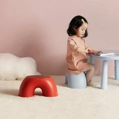 HEGUYEY Rainbow Shaped Children's Stool Small Simple Round Home Stool 7 HEGUYEY Rainbow Shaped Children's Stool Small Simple Round Home Stool -Children's chairs Sales Store 95947322 3