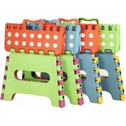 GTA Piece Plastic Folding Stool, Small Folding Step Stool, Folding Stool For Children And Adults,