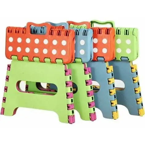 GTA Piece Plastic Folding Stool, Small Folding Step Stool, Folding Stool For Children And Adults, 3 GTA Piece Plastic Folding Stool, Small Folding Step Stool, Folding Stool For Children And Adults,