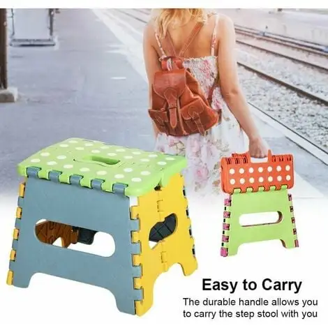 GTA Piece Plastic Folding Stool, Small Folding Step Stool, Folding Stool For Children And Adults, 5 GTA Piece Plastic Folding Stool, Small Folding Step Stool, Folding Stool For Children And Adults, - Image 3