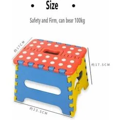Soleil Foldable And Portable Step Stool, Small Folding Step Stool, Non-Slip Step Stool, Folding Stool For Kids And Adults, Holds Up To 220 Lbs, For Kitchen, Bathroom, Garden 9 Soleil Foldable And Portable Step Stool, Small Folding Step Stool, Non-Slip Step Stool, Folding Stool For Kids And Adults, Holds Up To 220 Lbs, For Kitchen, Bathroom, Garden -Children's chairs Sales Store 96241502 3