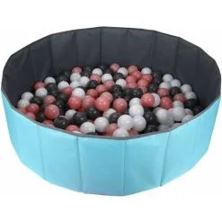 LITZEE Ball Pool Folding Round Pool Ball Pool Blue 1 Meter -Children's chairs Sales Store 96302618 3