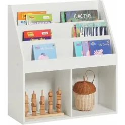 Children's chairs Sales Store 45 SoBuy Children's Storage Book Shelf Storage Display Rack Holder,KMB01-W
