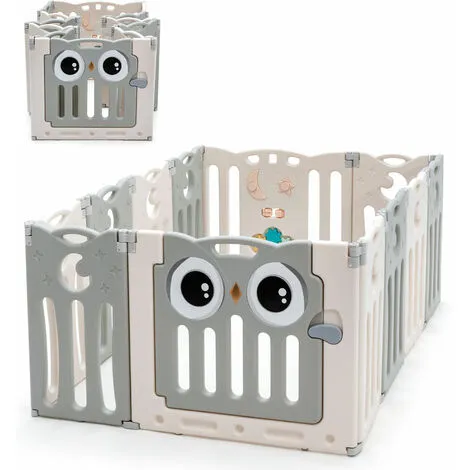 Costway Foldable 12 Panels Baby Playpen Infant Toddler Play Fence Kids Activity Center 3 Costway Foldable 12 Panels Baby Playpen Infant Toddler Play Fence Kids Activity Center