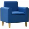 ERHOPE Blue Leatherette Children's Sofa -Children's chairs Sales Store 99559190 1